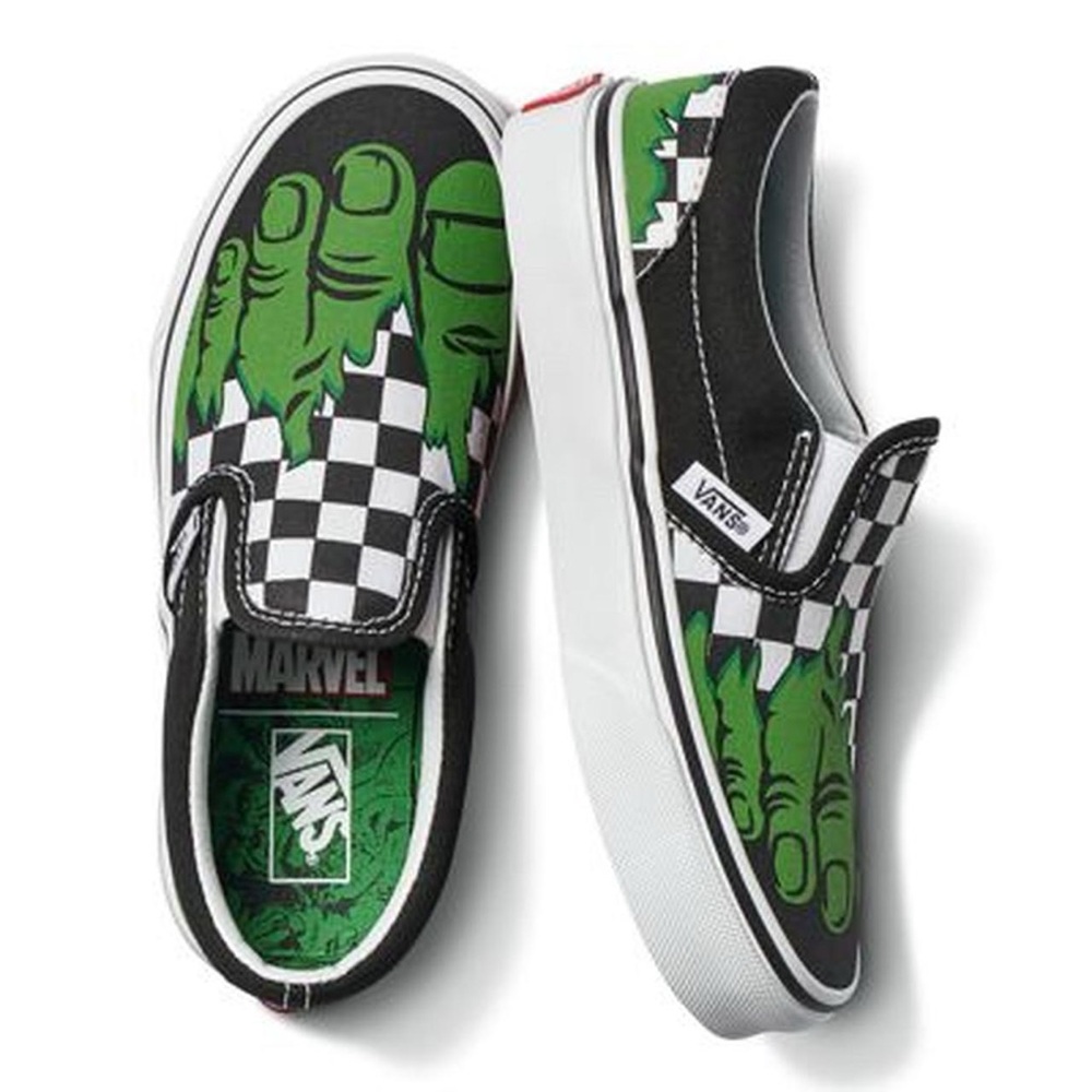 Vans Marvel Hulk Slip-On Sneakers
